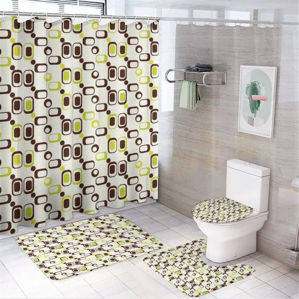 Geometrical Vintage — 4-Piece Bathroom Set preview