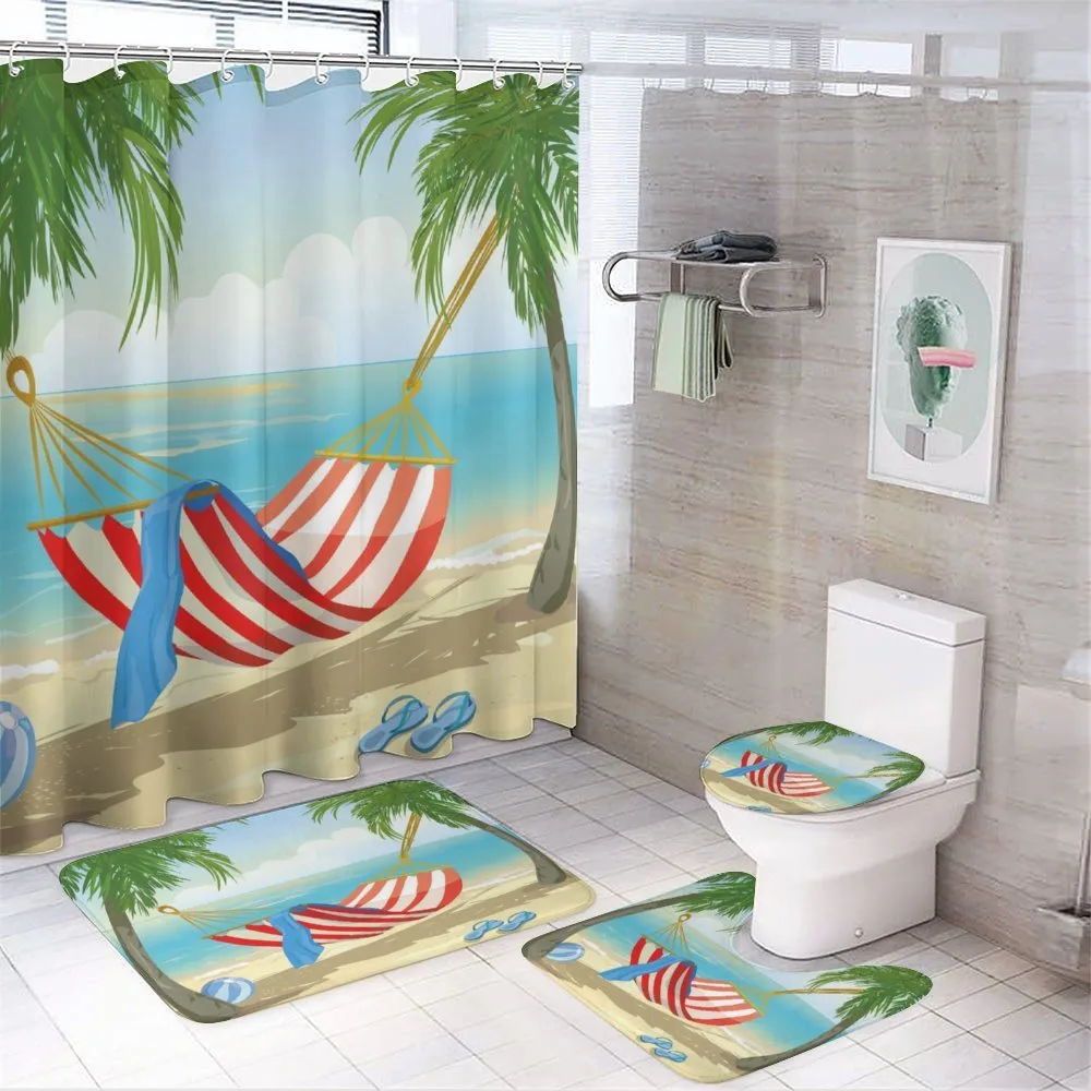 Hammock Between Trees — 4-Piece Bathroom Set preview