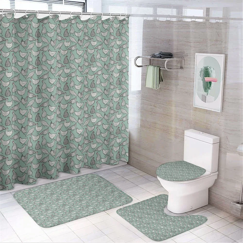 Poultry Polka Dots Animal — 4-Piece Bathroom Set preview