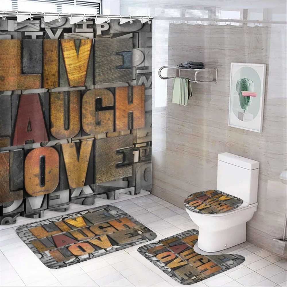 Values Words — 4-Piece Bathroom Set preview