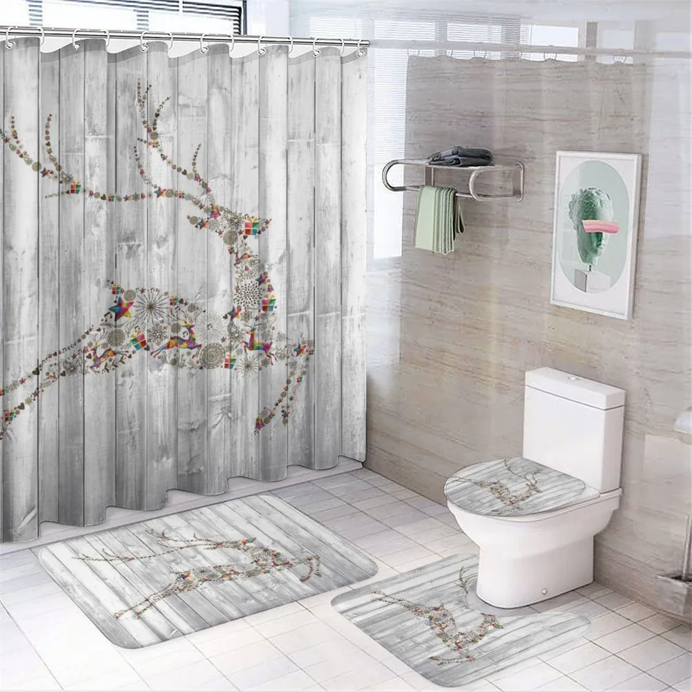 Xmas Animal Rustic — 4-Piece Bathroom Set preview