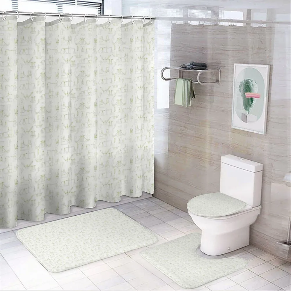 Biochemistry Concept Flasks — 4-Piece Bathroom Set preview