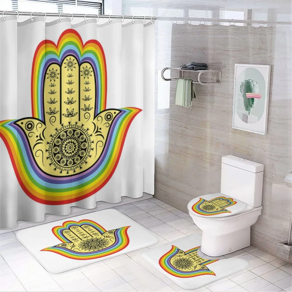 Delicate Lotus Luck Charm — 4-Piece Bathroom Set preview