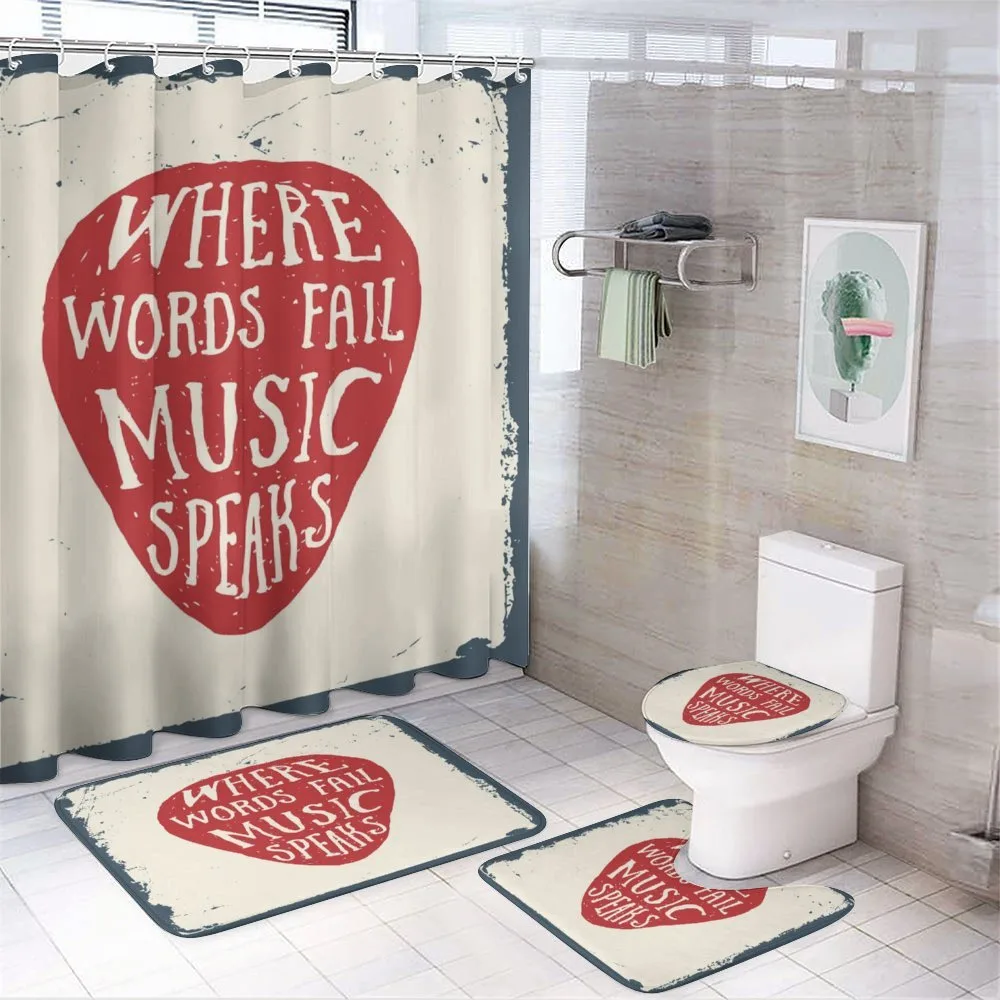 Musical Slogan Pick — 4-Piece Bathroom Set preview