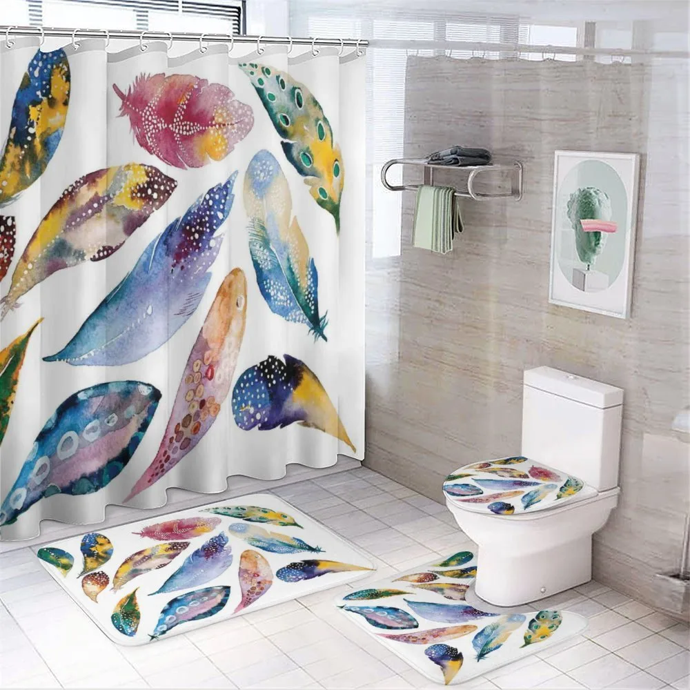 Ornate Feather — 4-Piece Bathroom Set preview