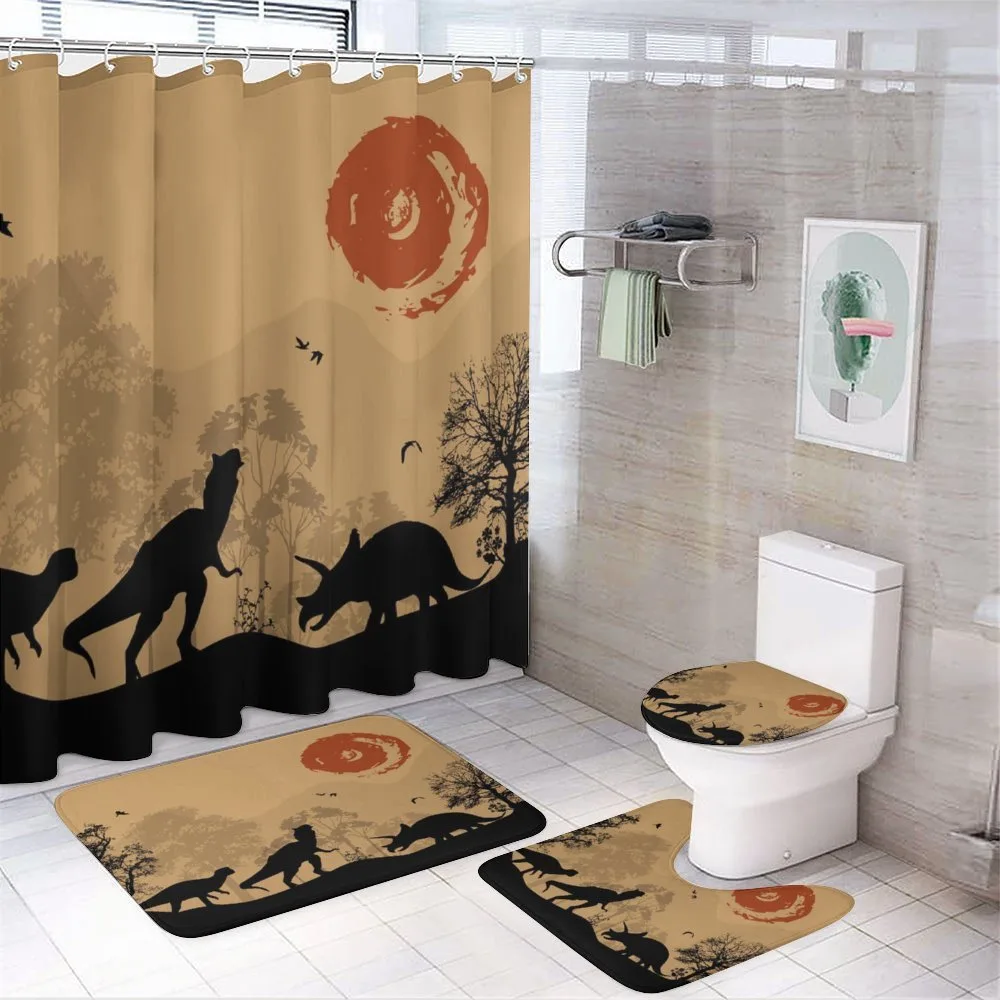 Prehistoric Wilderness — 4-Piece Bathroom Set preview