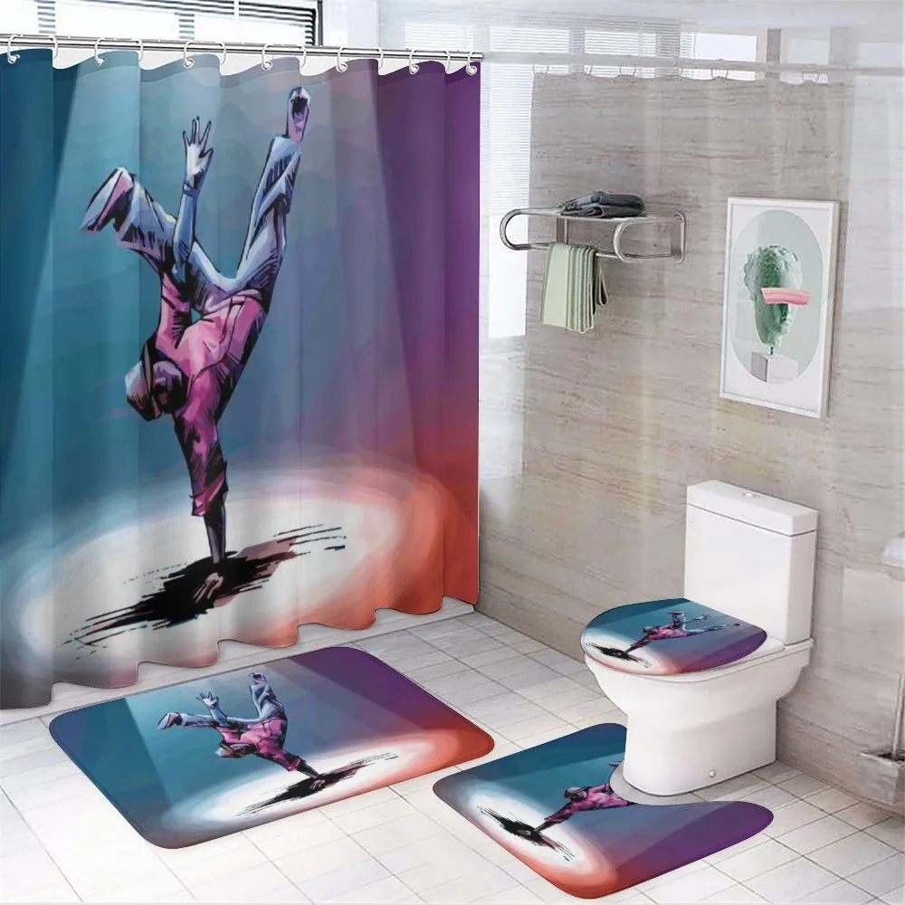 Break Dancer Sketch — 4-Piece Bathroom Set preview