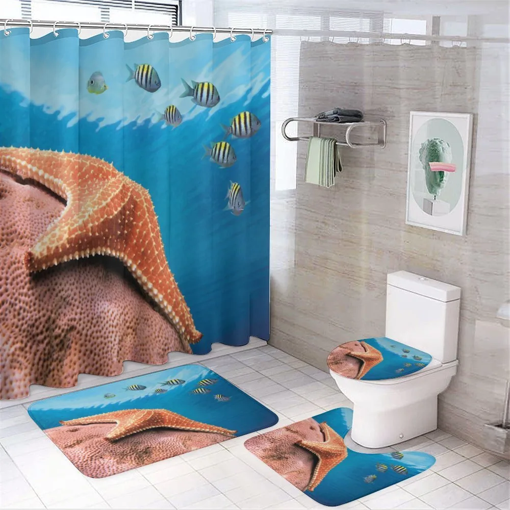 Coral Fishes Sea — 4-Piece Bathroom Set preview