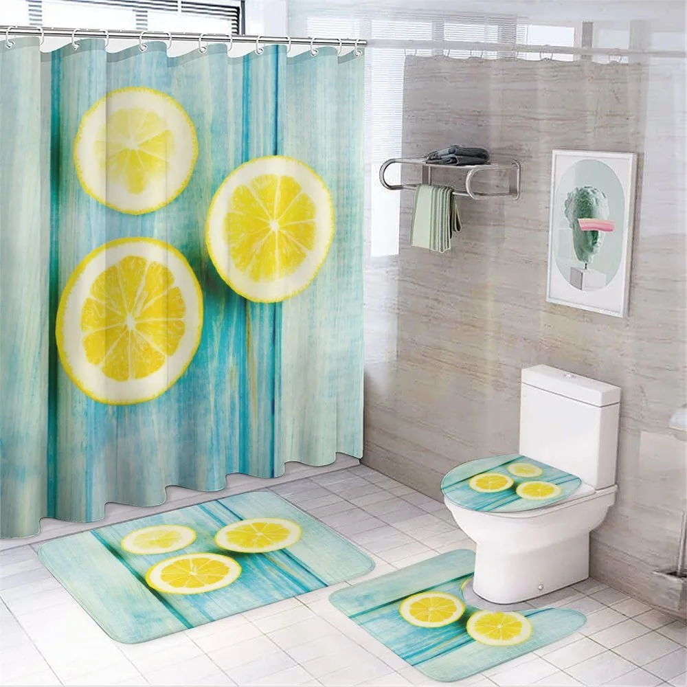 Juicy Slices Wood — 4-Piece Bathroom Set preview