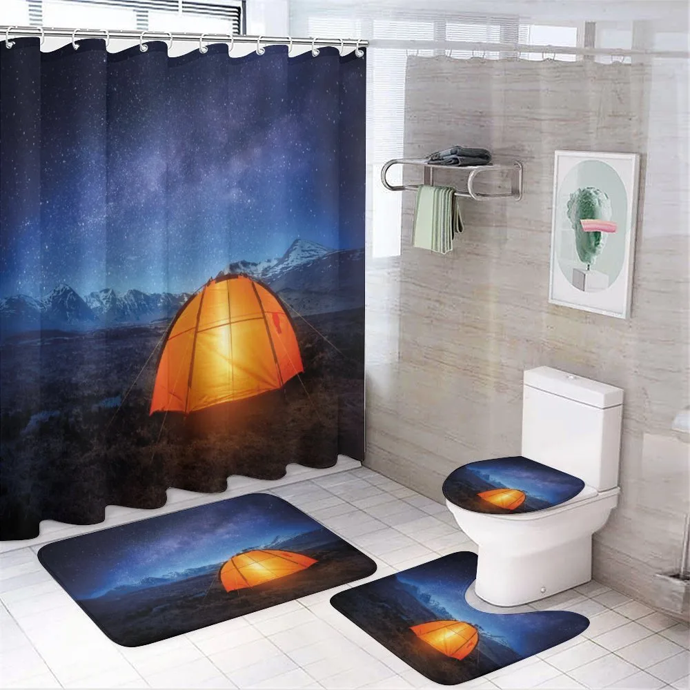 Camp Tent Holiday Journey — 4-Piece Bathroom Set preview