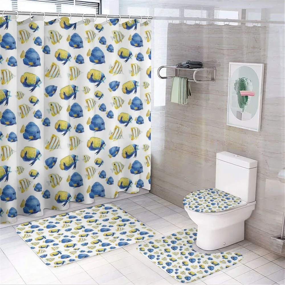 Exotic Ocean Life Art — 4-Piece Bathroom Set preview