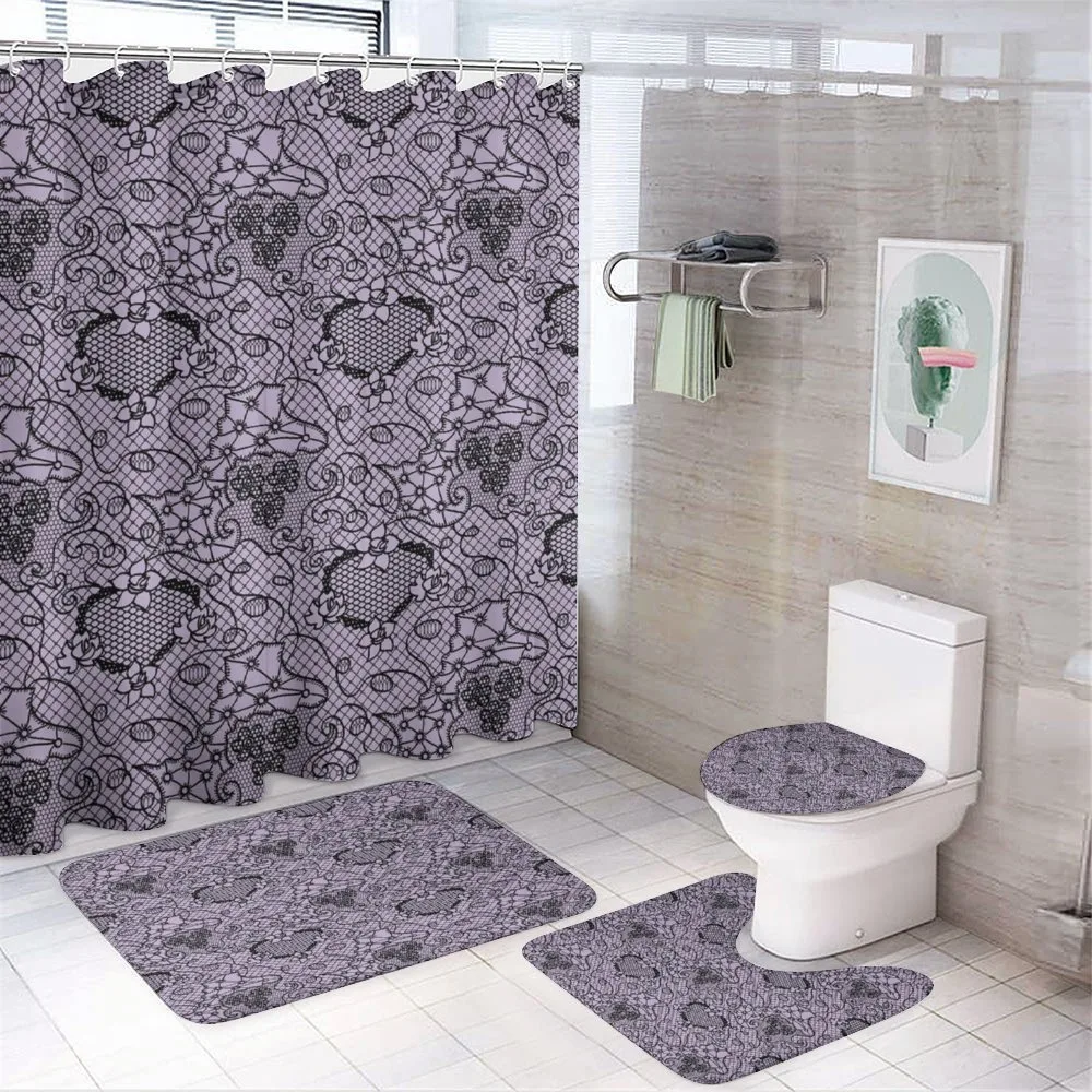 Feminine Victorian Motif — 4-Piece Bathroom Set preview
