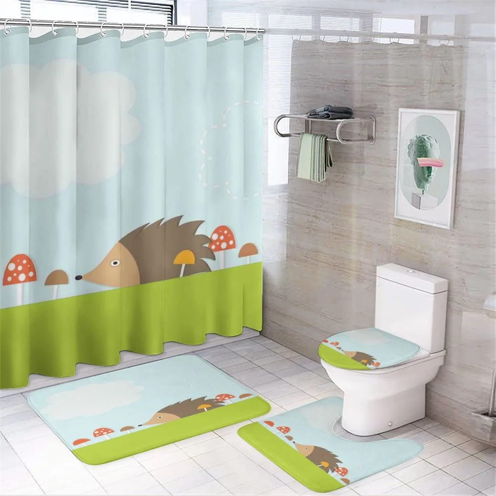 Mushroom Field Animal — 4-Piece Bathroom Set preview