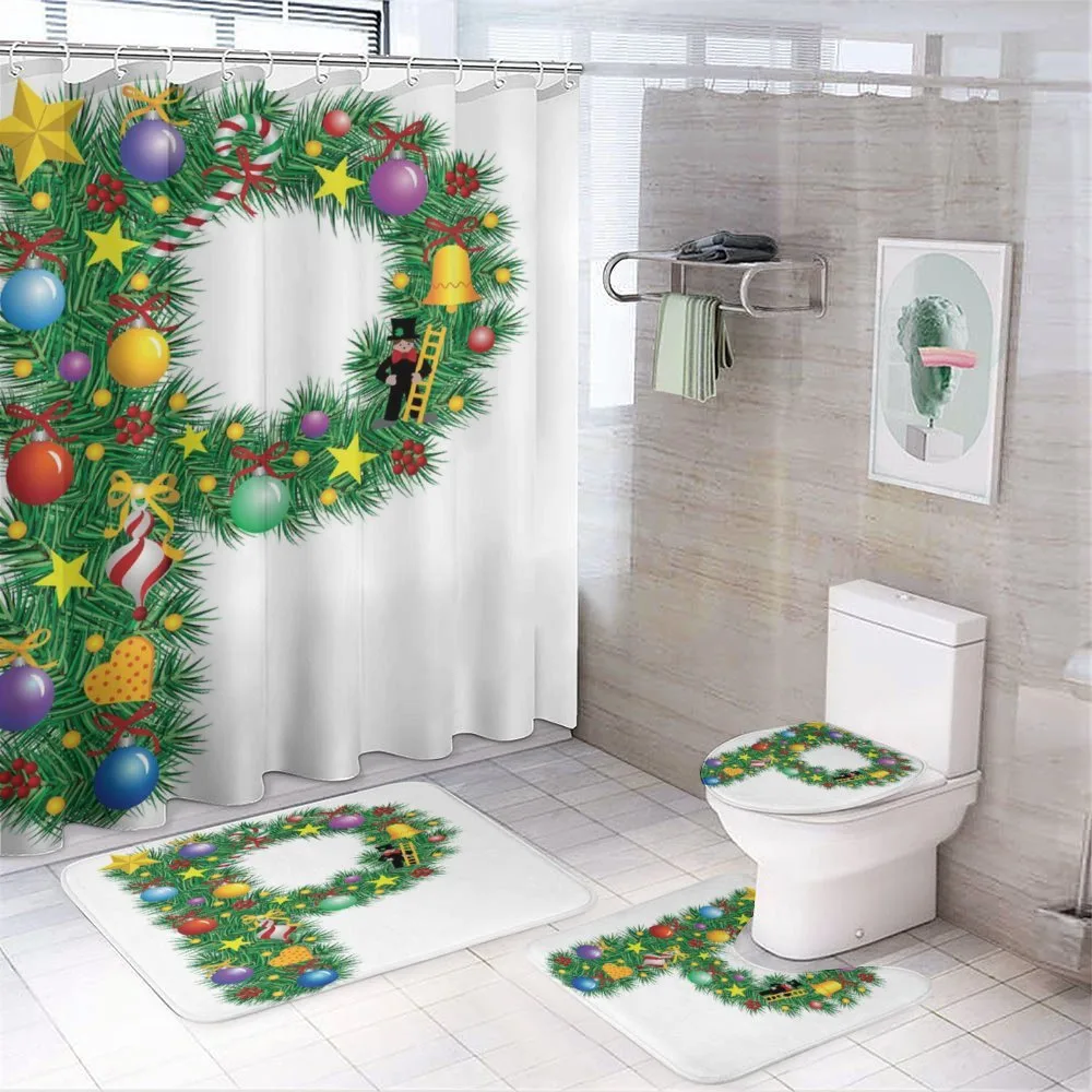 Seasonal Holiday Tree — 4-Piece Bathroom Set preview