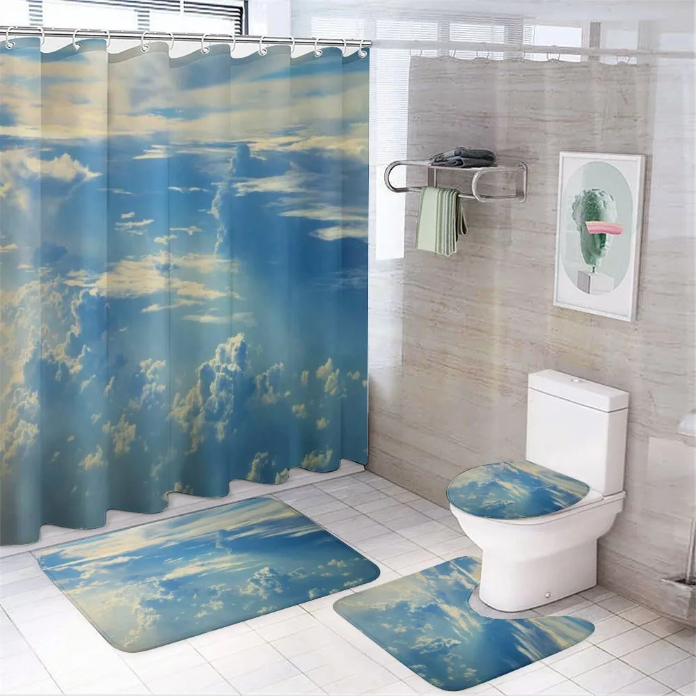 Sunrise Foggy Morning — 4-Piece Bathroom Set preview