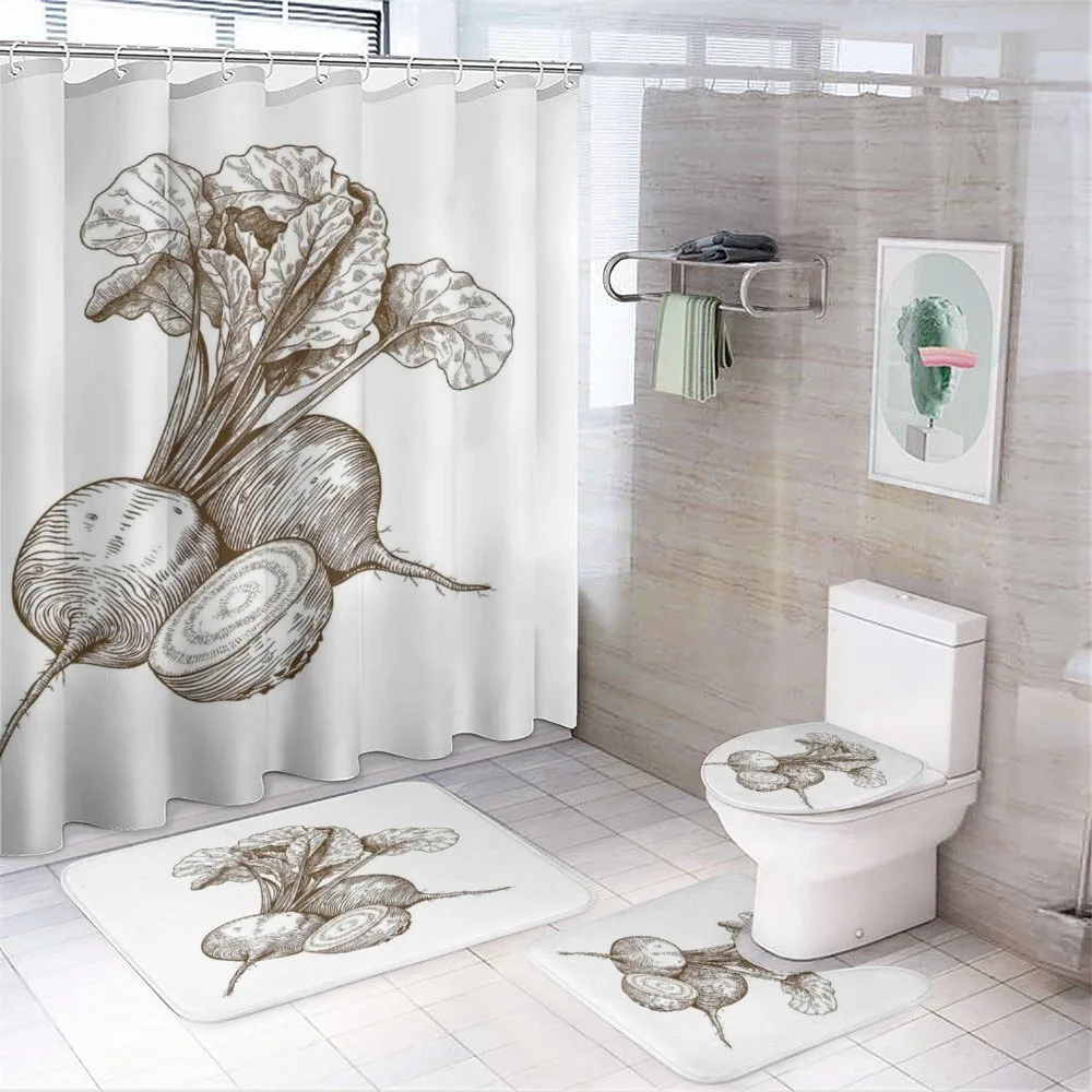 Vintage Beet — 4-Piece Bathroom Set preview
