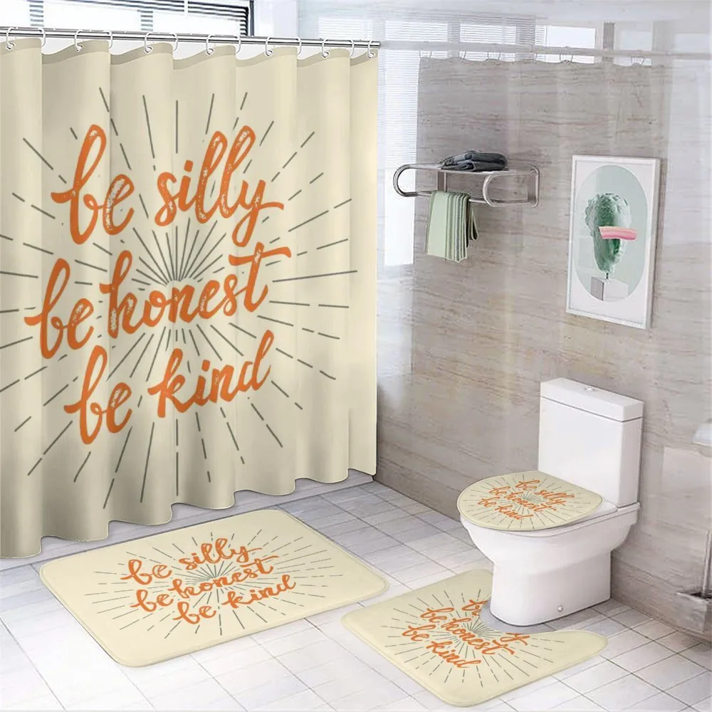 Be Silly Honest and Kind — 4-Piece Bathroom Set preview