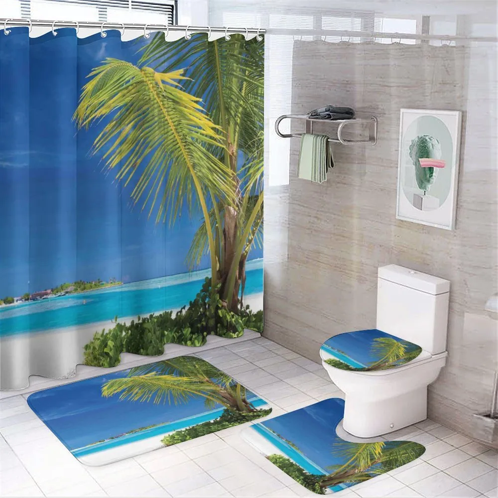 Caribbean Relaxing Tropic — 4-Piece Bathroom Set preview
