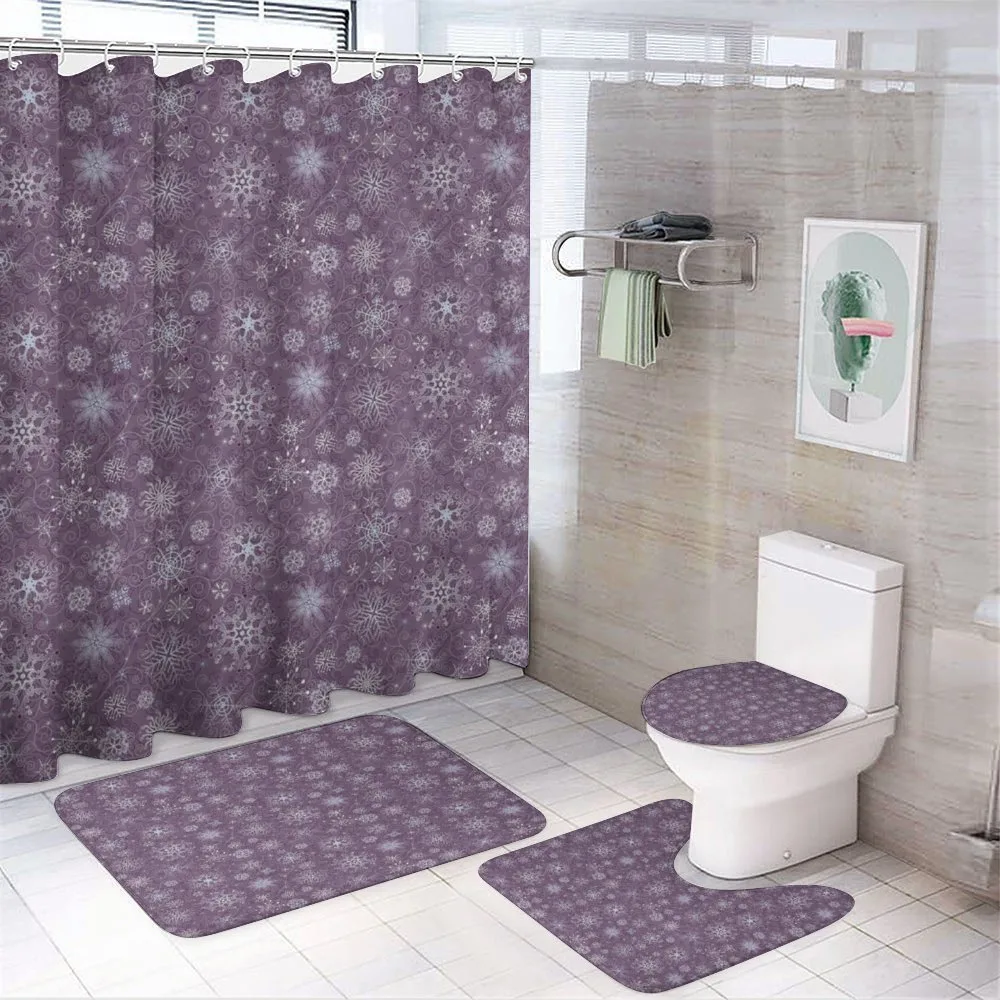 Christmas Flowers — 4-Piece Bathroom Set preview