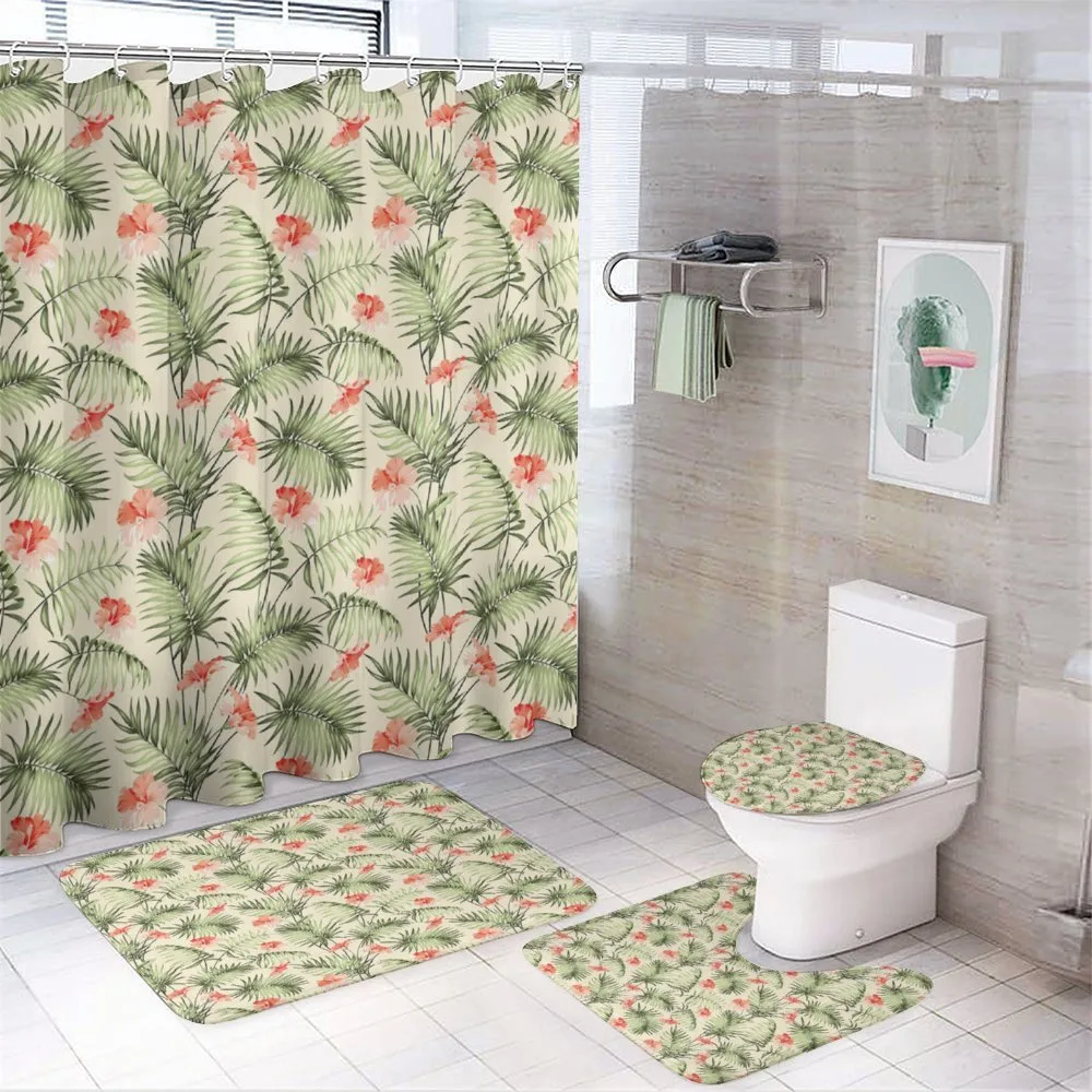 Hawaiian Aloha Hibiscus — 4-Piece Bathroom Set preview