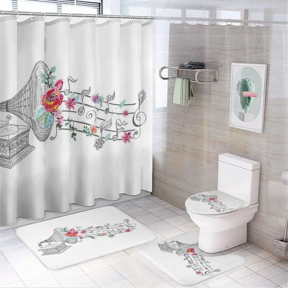 Old Gramophone Player — 4-Piece Bathroom Set preview