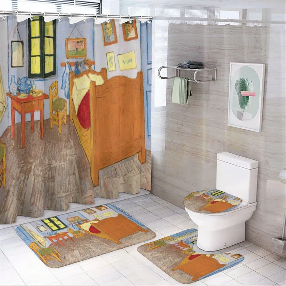 Painting of Room Interior — 4-Piece Bathroom Set preview