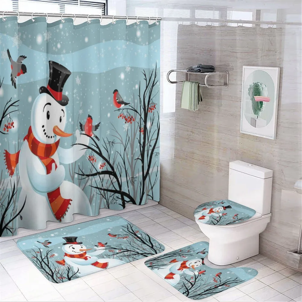 Snowy Winter Tree — 4-Piece Bathroom Set preview