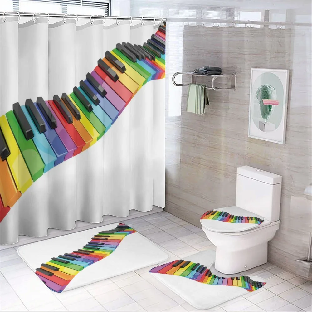 Vibrant Keyboard Arts — 4-Piece Bathroom Set preview