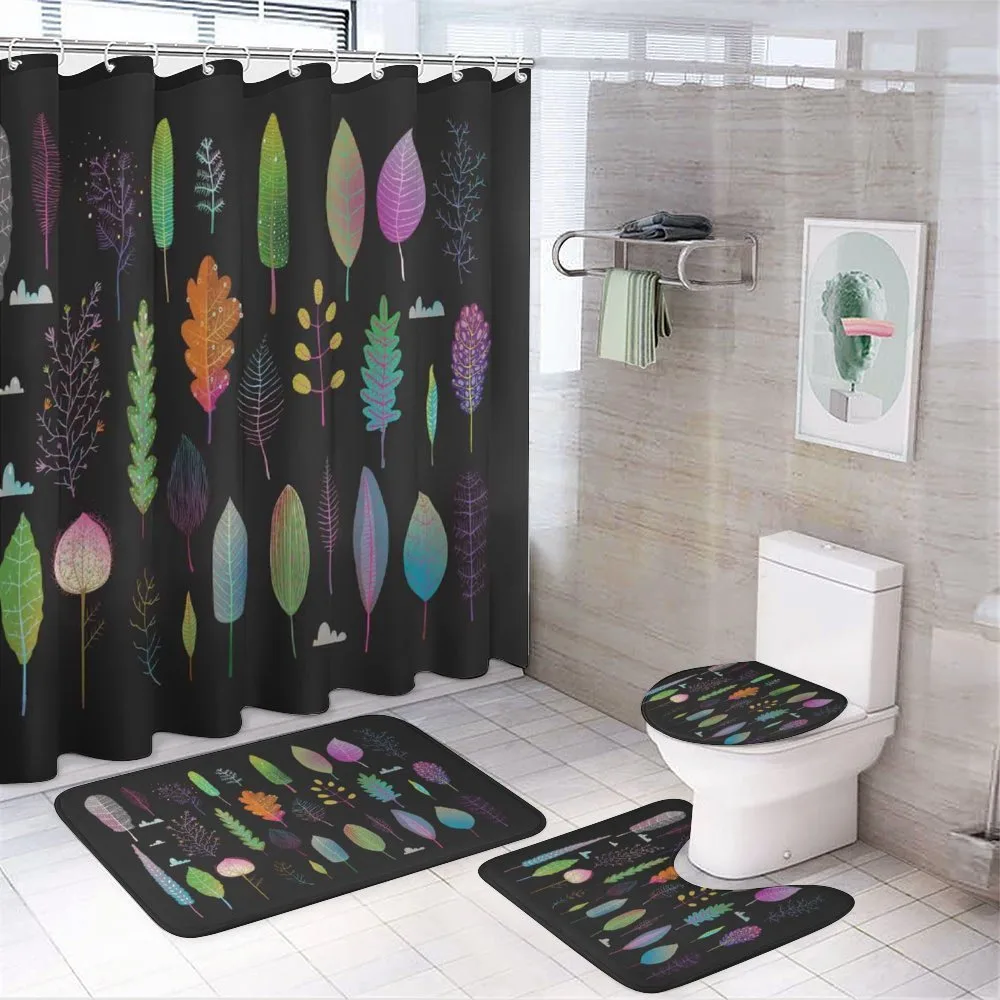 Autumn Forest Ecosystem — 4-Piece Bathroom Set preview