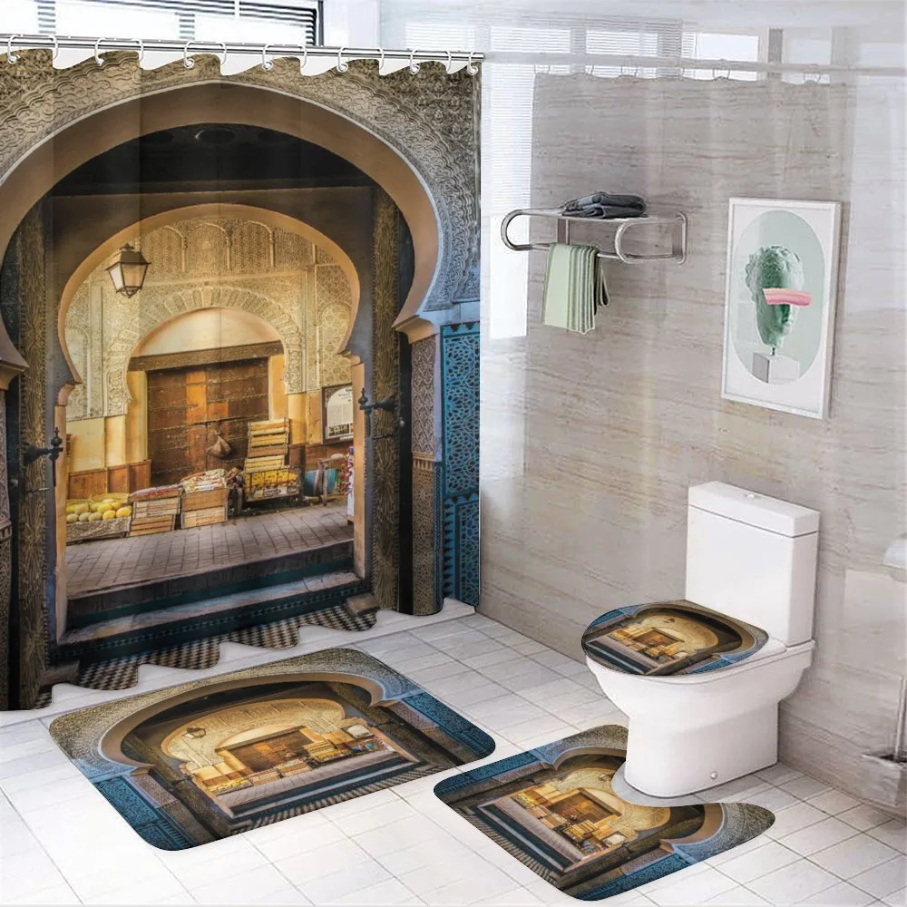 Old Moroccan Motif — 4-Piece Bathroom Set preview