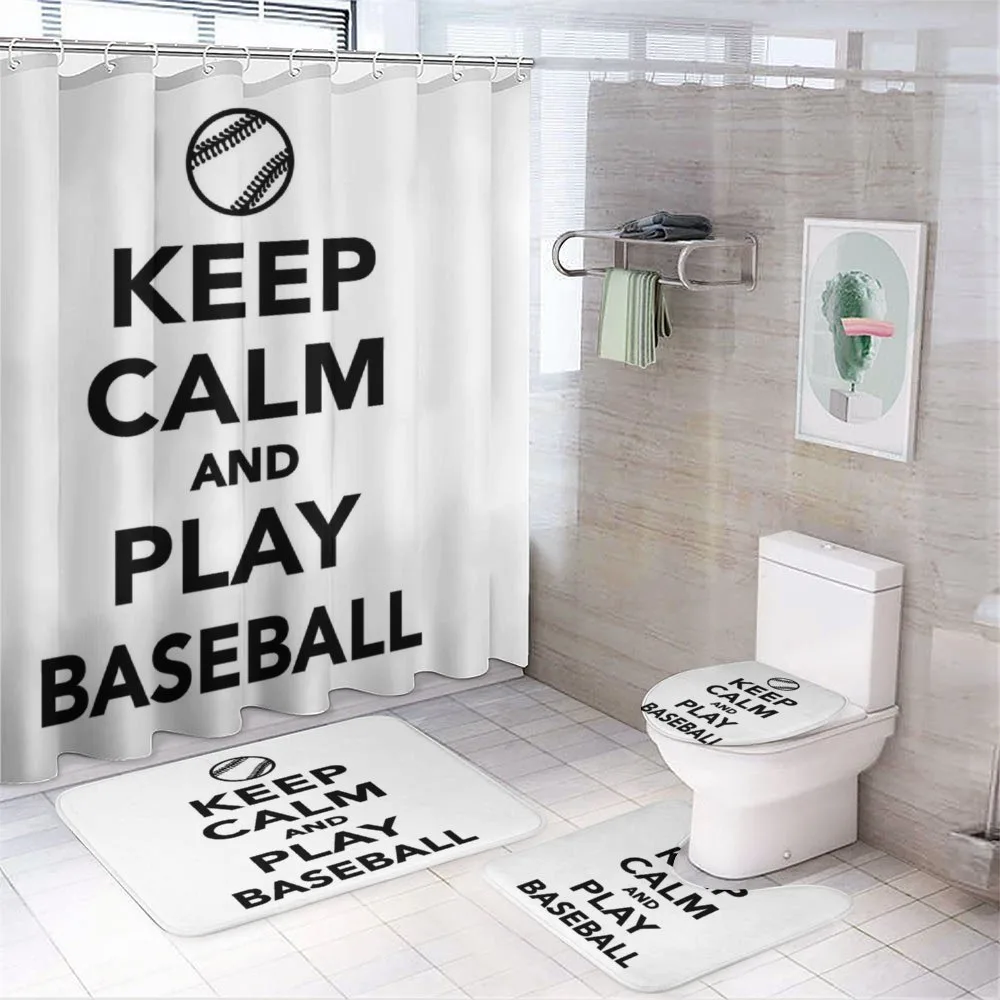Play Baseball Theme — 4-Piece Bathroom Set preview