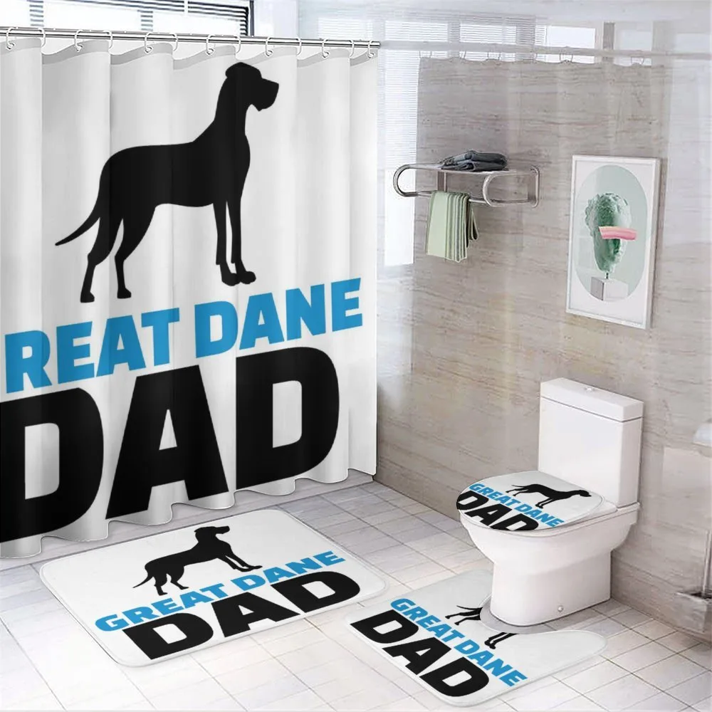 Dane Dad Text — 4-Piece Bathroom Set preview