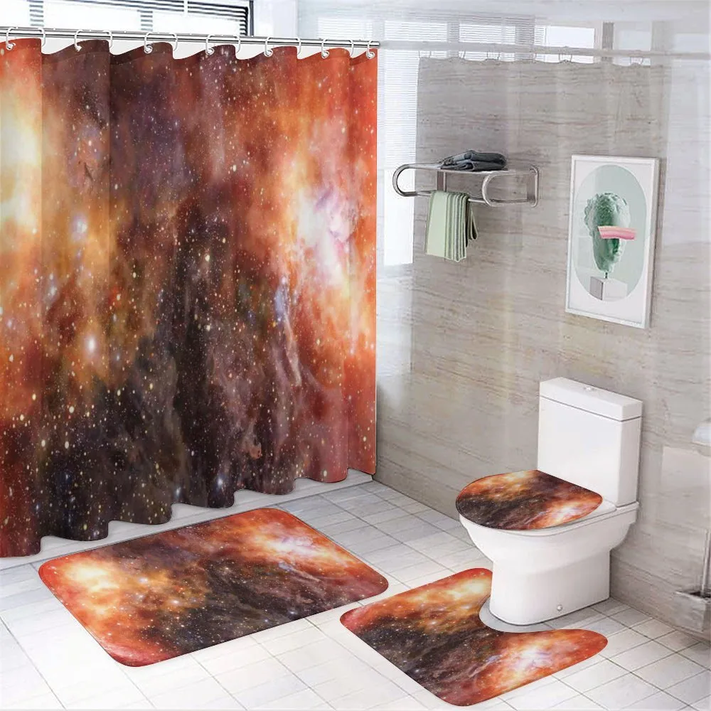 Gas Cloud in Deep Space — 4-Piece Bathroom Set preview
