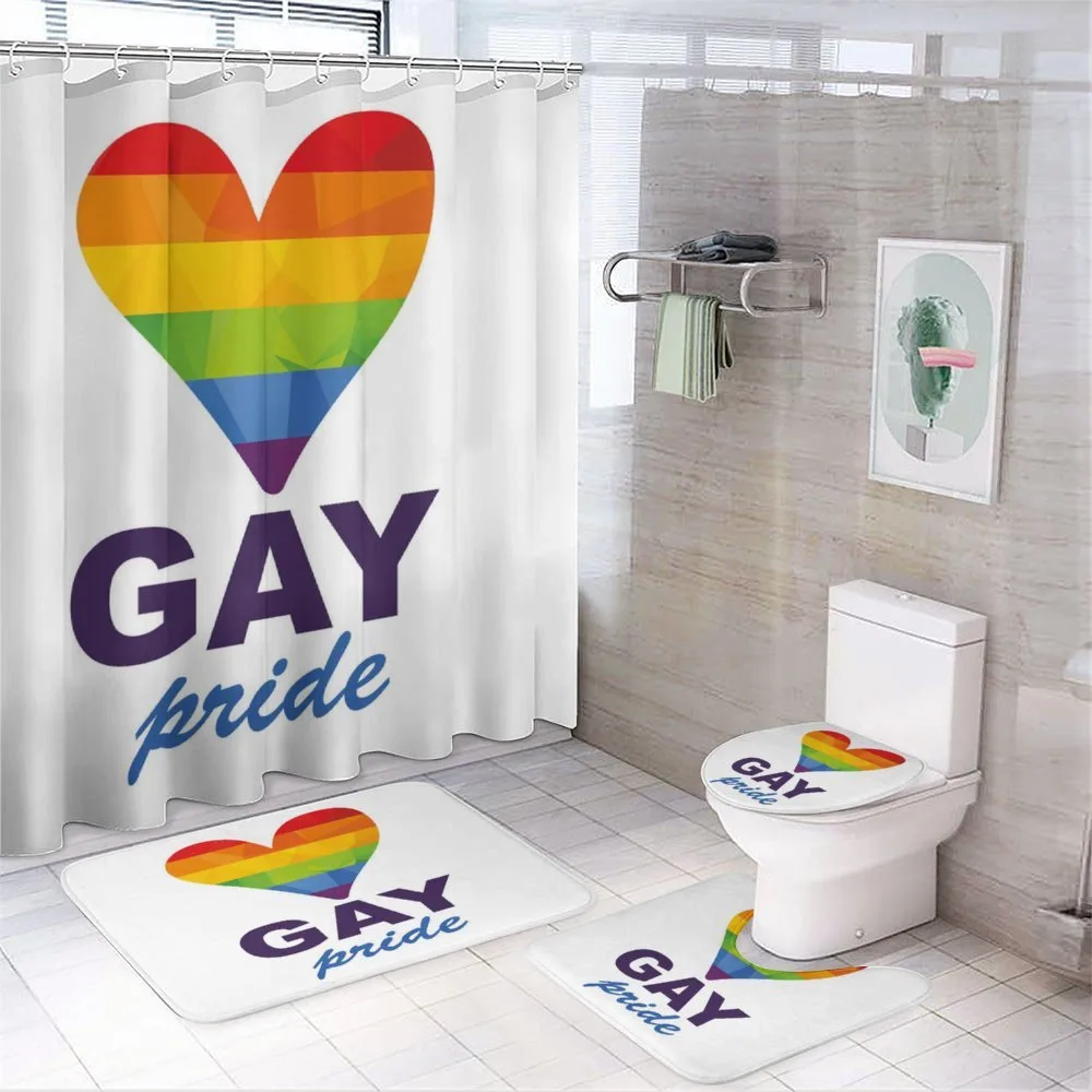 Gay Culture Heart — 4-Piece Bathroom Set preview
