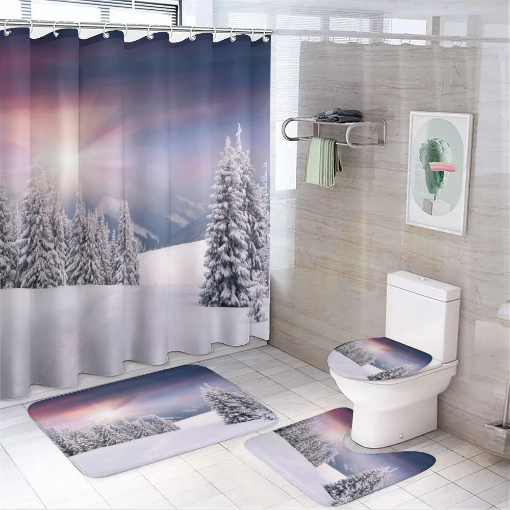 Idyllic Outdoors Sunset — 4-Piece Bathroom Set preview