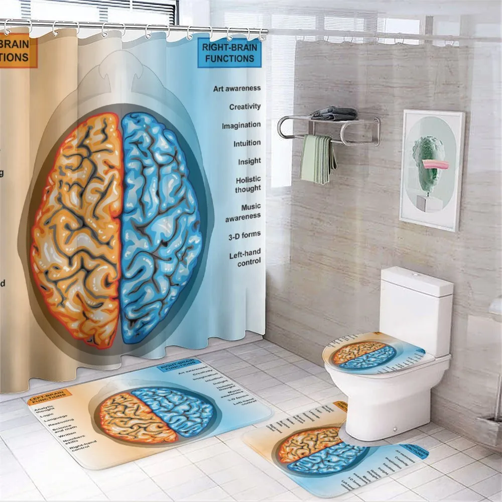 Left Right Brain — 4-Piece Bathroom Set preview