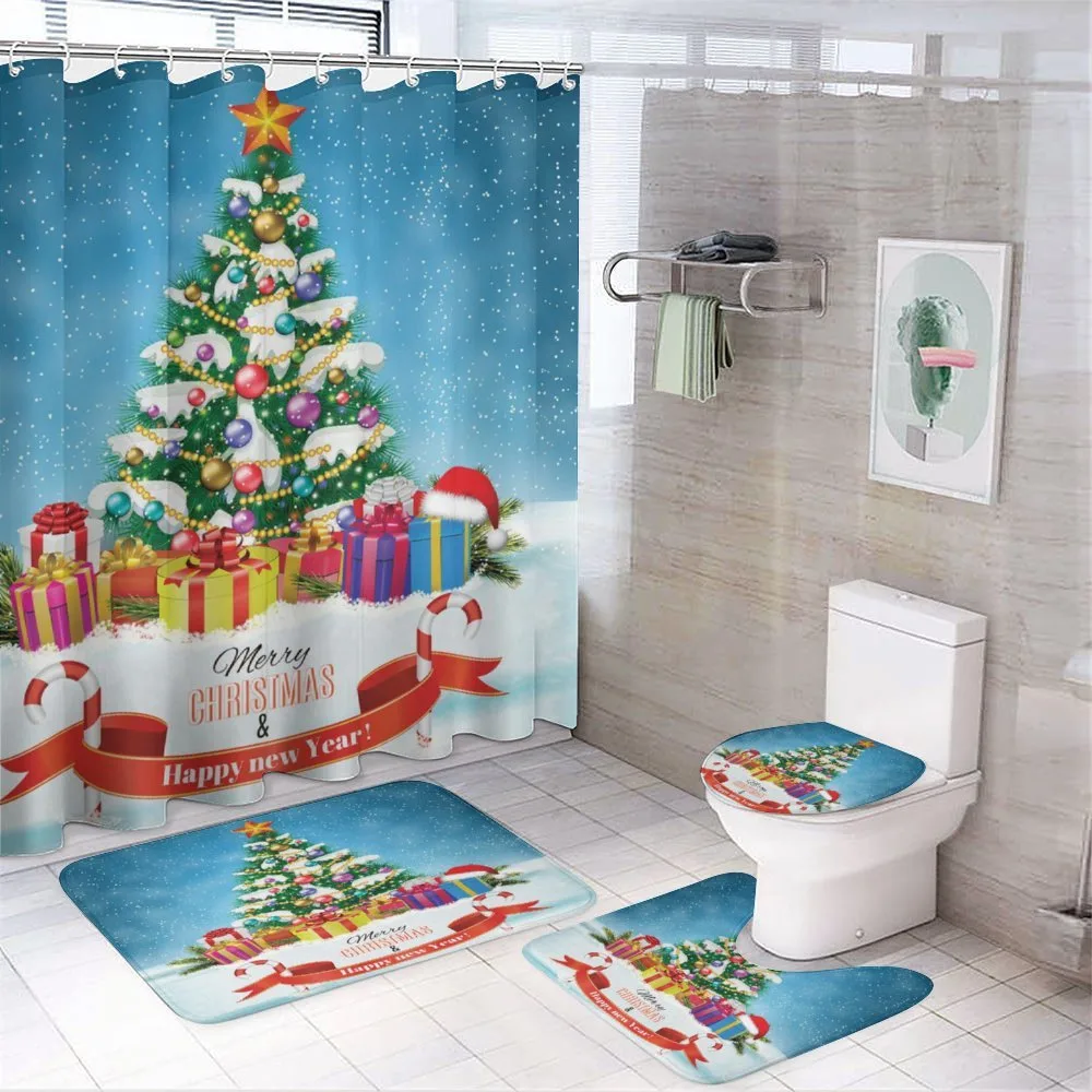 New Year Theme Boxes — 4-Piece Bathroom Set preview