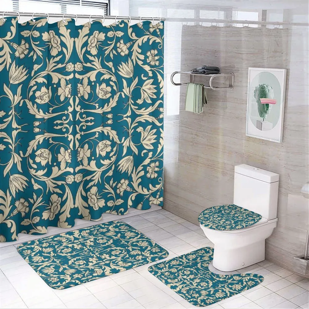 Oriental Antique Scroll — 4-Piece Bathroom Set preview