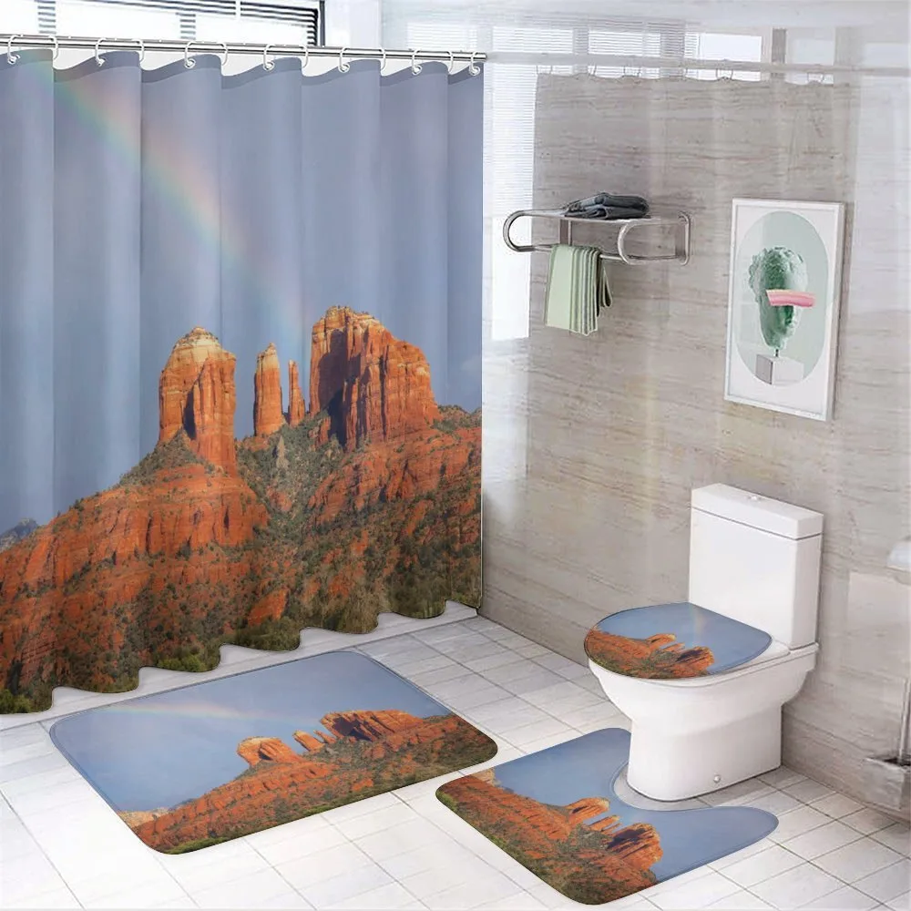 Rainbow Above Grand Canyon — 4-Piece Bathroom Set preview