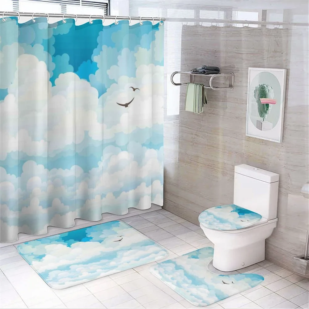Silhouettes of Birds — 4-Piece Bathroom Set preview