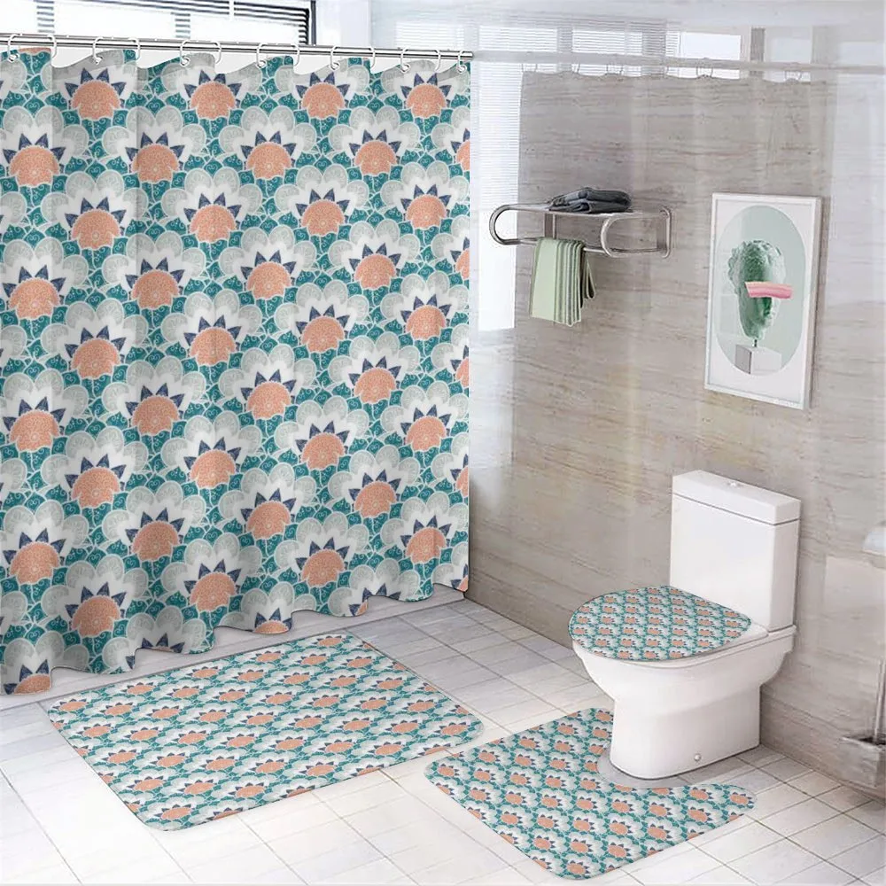 Turkish Boho Pattern — 4-Piece Bathroom Set preview