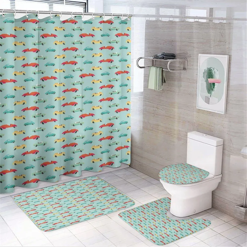 Various Vintage Wheels — 4-Piece Bathroom Set preview