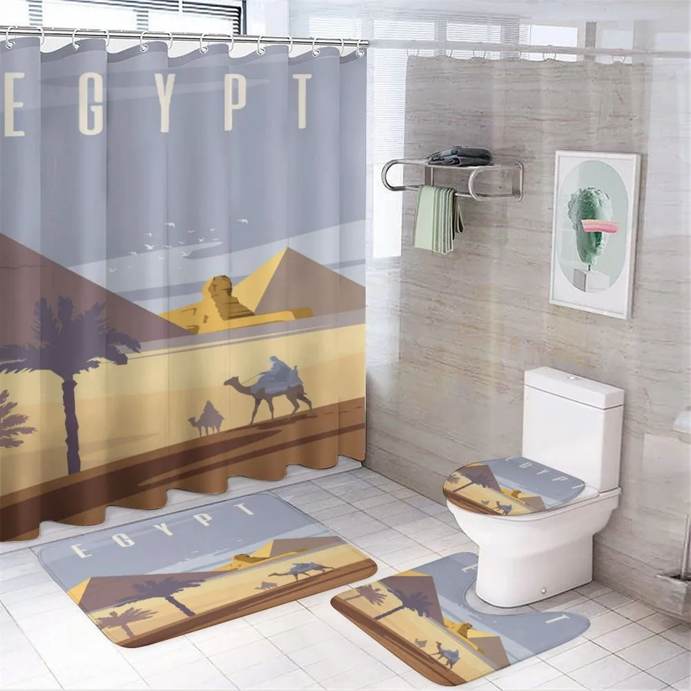 Cleopatra Pyramids — 4-Piece Bathroom Set preview