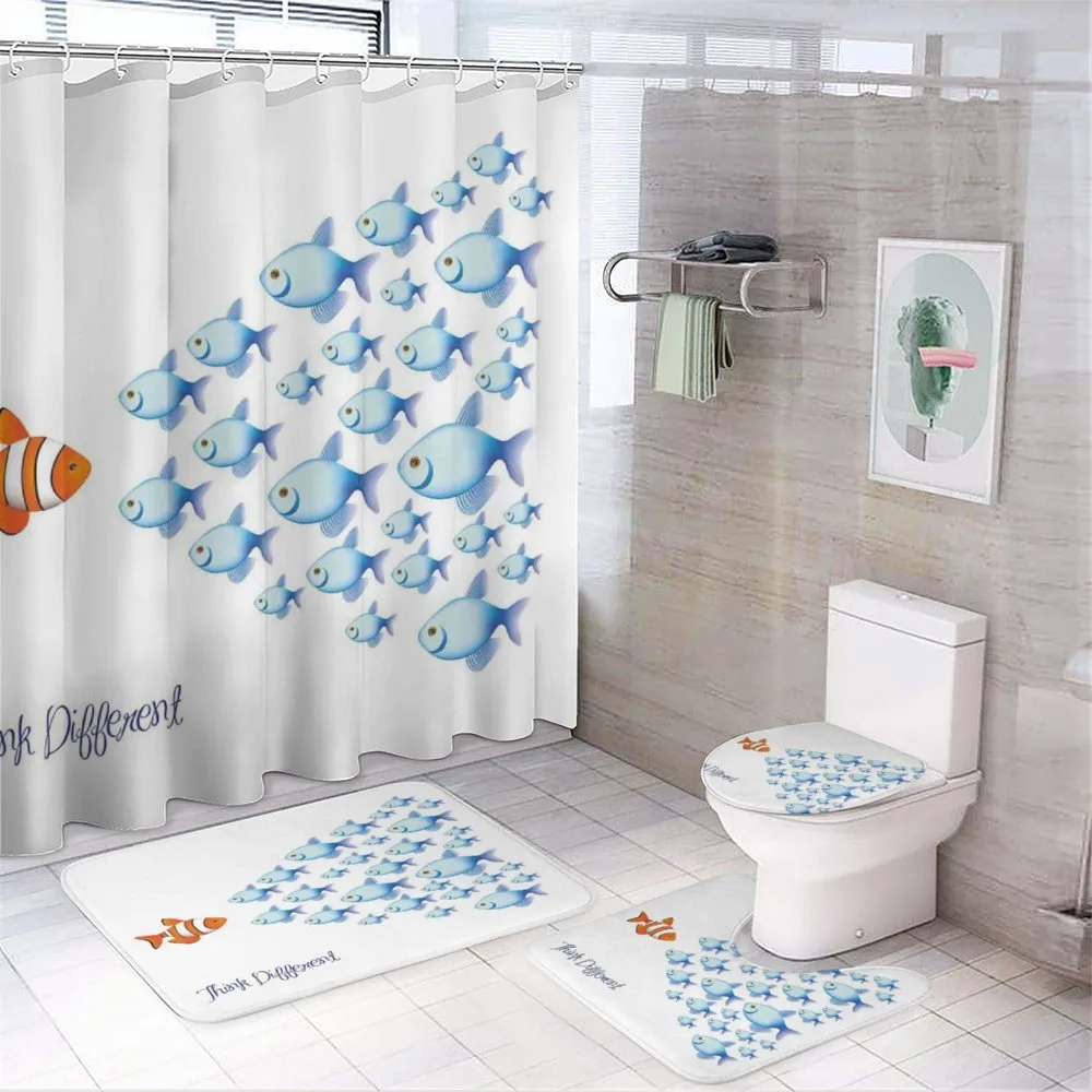 Think Differently Words — 4-Piece Bathroom Set preview