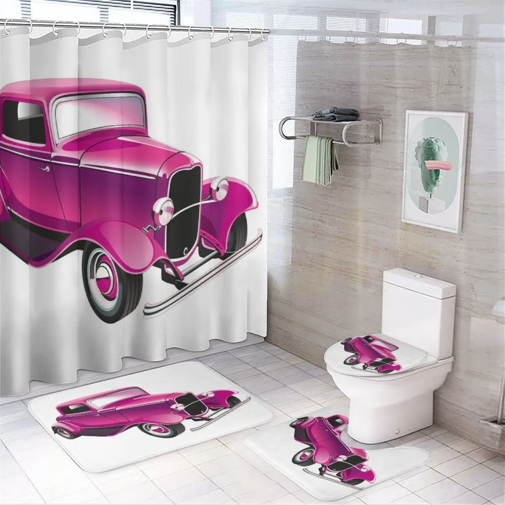 Vintage Muscle Car — 4-Piece Bathroom Set preview