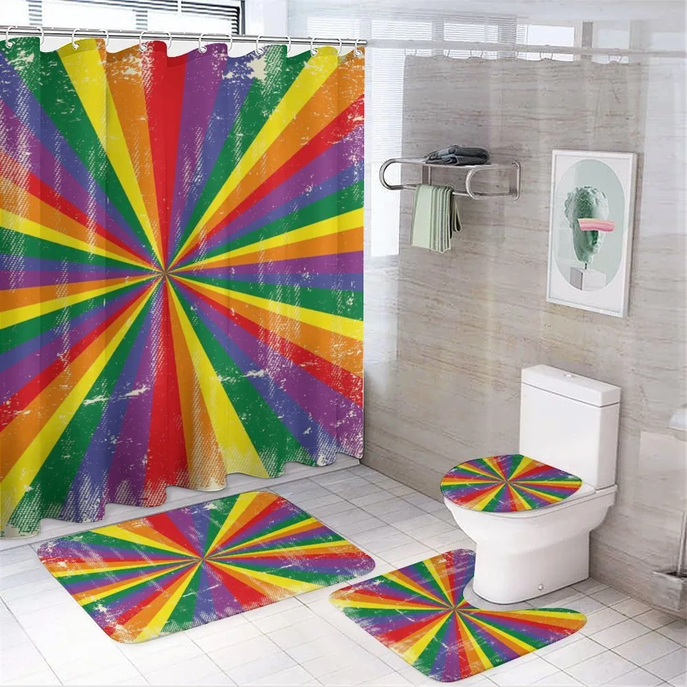 Vintage Radial Scratched — 4-Piece Bathroom Set preview