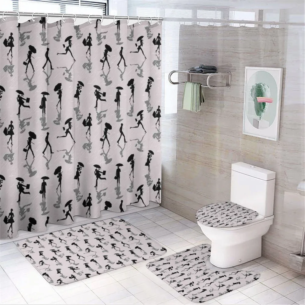 City People Silhouettes — 4-Piece Bathroom Set preview
