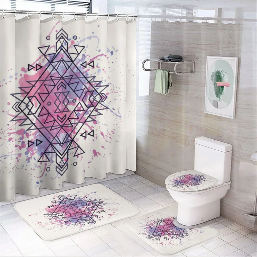Motif Grunge Splashes — 4-Piece Bathroom Set preview