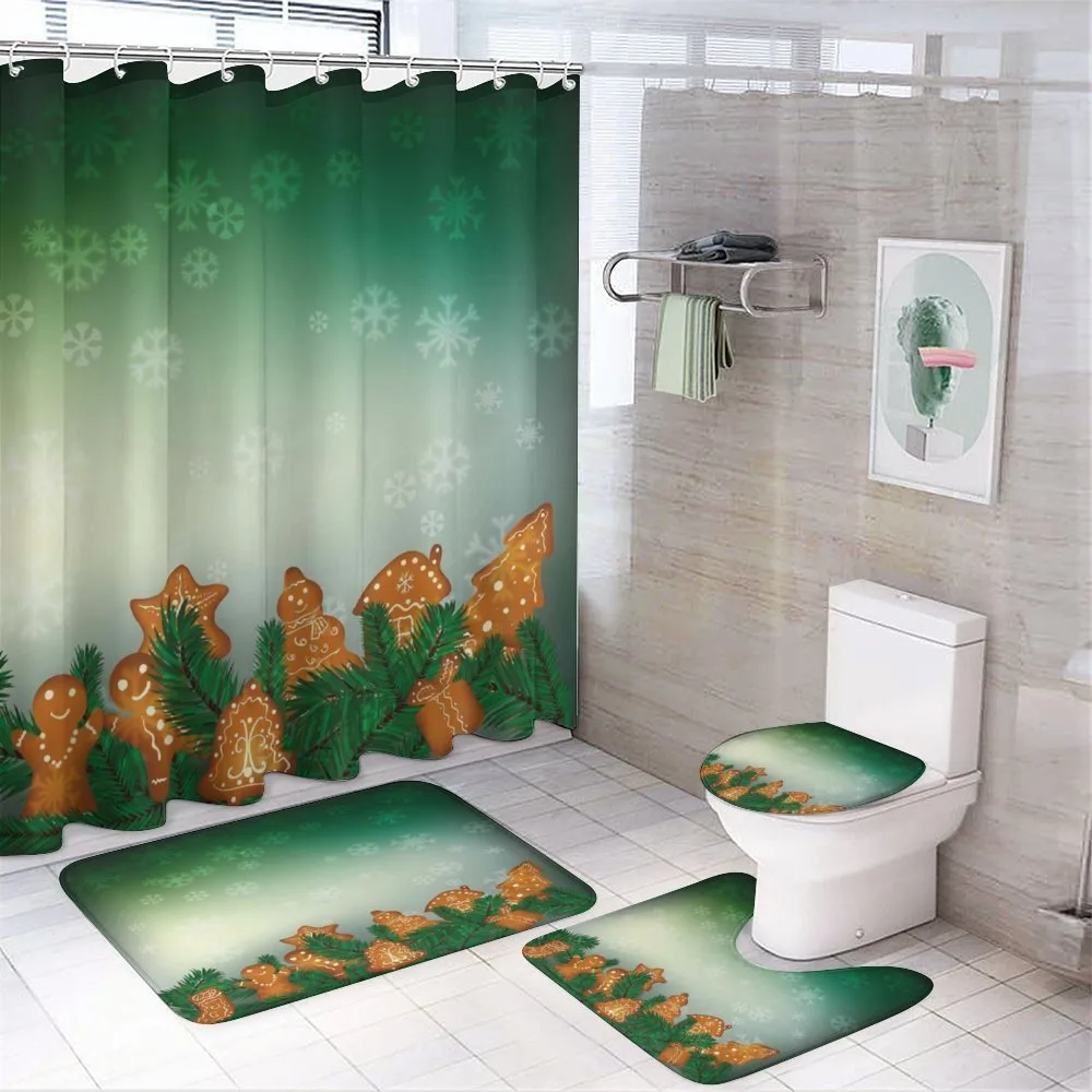 Xmas Cookies 4-Piece Bathroom Set product video