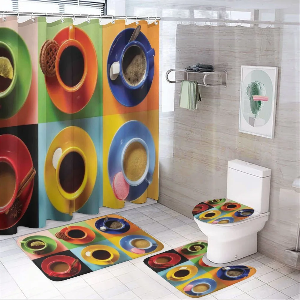 Coffee Cocoa Deserts — 4-Piece Bathroom Set preview